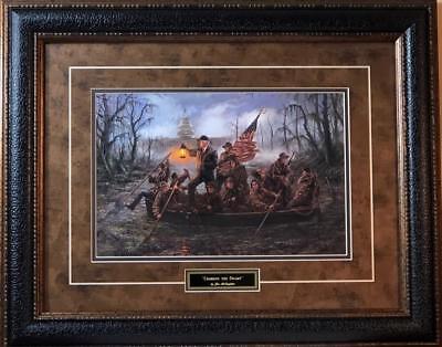 Jon McNaughton Crossing the Swamp Donald Trump Print-Framed