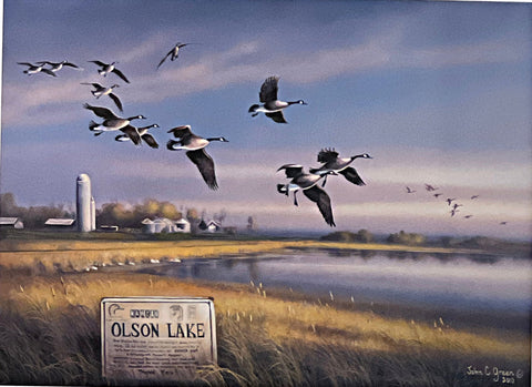 John Green, Canadas Over Olson Lake S/N DU (9.5x7)