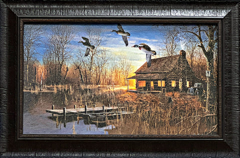 Jim Hansel Passing Through Duck Studio Canvas Framed 22 x 14