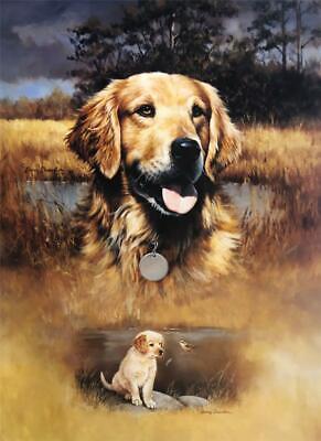 Larry Chandler Golden Retriever Hunting Dog Art Print 18 x 24