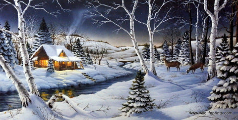 Mark Daehlin A Winter's Night - 16"x 10"- Open Edition