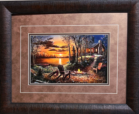 Jim Hansel Fireside-Framed