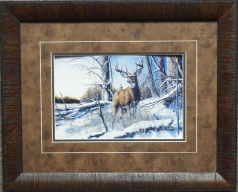 Jim Hansel After the Season Deer Hunting Print Framed 21 x 17