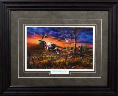 Jim Hansel Harvest Ringnecks- Framed - 21"x17" Framed Open Edition