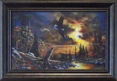 Jim Hansel "Watchful eyes"-Framed