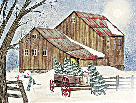 Linda Spivey Uncle Bob's Christmas Tree Farm Art Print-16 x 12