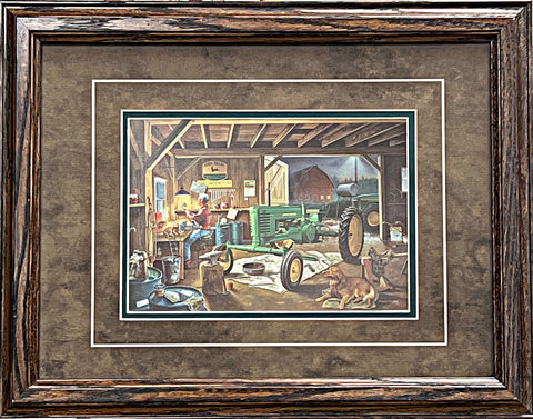 Freitag Restoration John Deere Framed Print