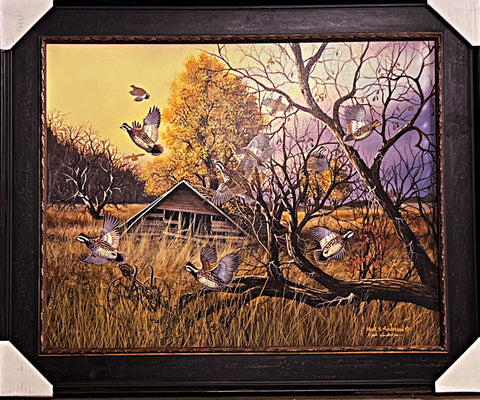 Mark Anderson Grouse Farm Art Print-Framed 34 x 28