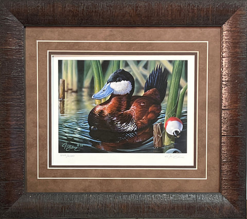 John Freiberg Minnesota Duck Stamp S/N Art Print Framed 17 x 15