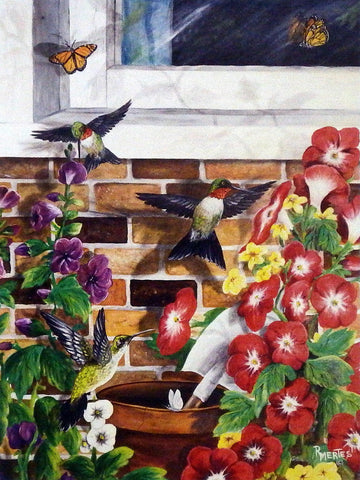 Ray Mertes Hummingbird Heaven - 19" x 28" Open Edition