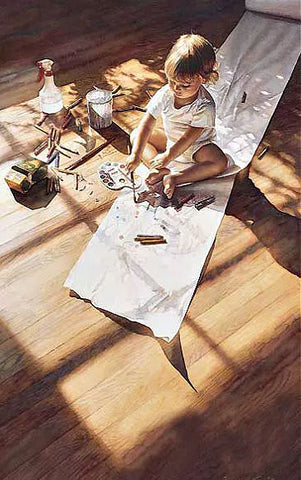 Steve Hanks Young at Art Children Art Print-