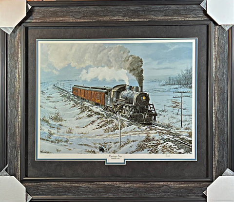 Fisher, Vintage Soo Train Art Print-Framed 30 x 26