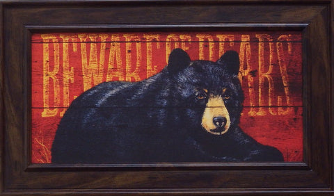 Penny Wagner Beware of Bears Print-Framed