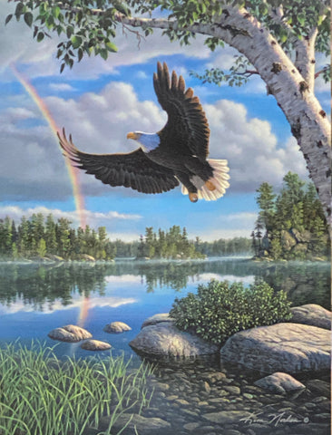 Kim Norlien On Eagle's Wing Art Print 12 x 16