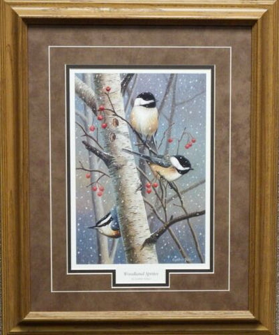 Cynthie Fisher Woodland Sprites Art Print Framed 17 x 21