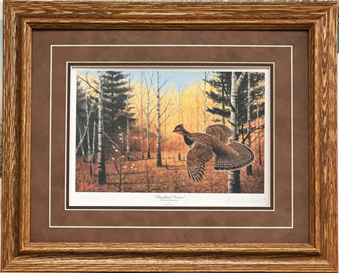 Les Kouba Heartland Grouse Signed and Numbered Framed Print