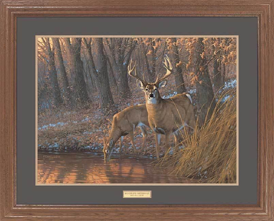 Quiet Approach by Michael Sieve Deer Hunting Buck Print Framed ...