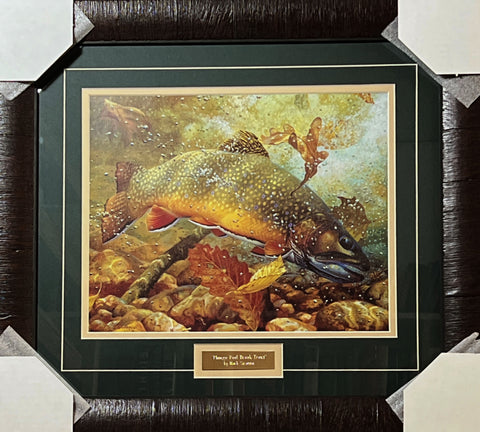 TROUT ART PRINT - Fishing the Gallatin by Kevin Daniel 32x42 Fly