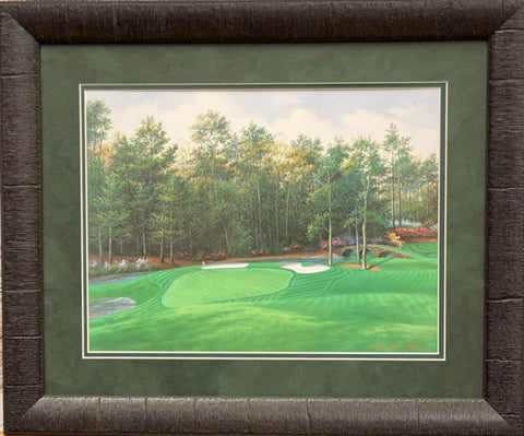 Charles Beck Augusta 11th Hole Golf Art FRAMED