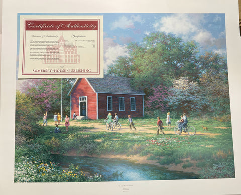 Larry Dyke The Little Schoolhouse A/P Art Print 28 x 22