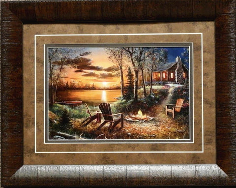 Jim Hansel Fireside Framed