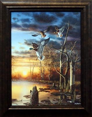 Evening Splendor By Jim Hansel Duck Art Print Framed  10.5 "x 14.75"