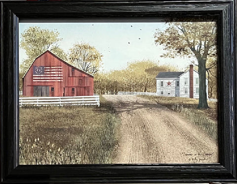 Billy Jacobs Summer in the Country Farm Art Print-Framed 18.5 x 14.5