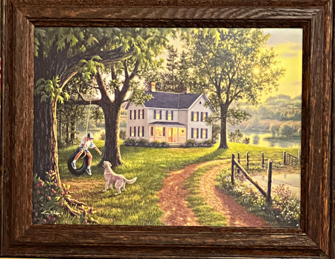 Kim Norlien Coming Home Country Farm Art Print-Framed 14.5 x 11.5