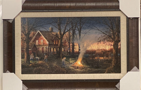 Terry Redlin Autumn Evening Nostalgic  Art Print-Framed 24 x 16.5