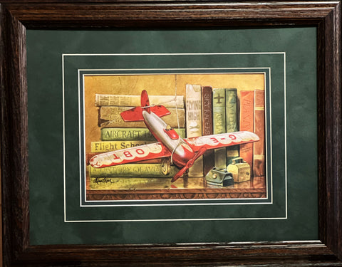 Doug Knutson Planes Childrens Book Case Art Print-Signed 19 x 15