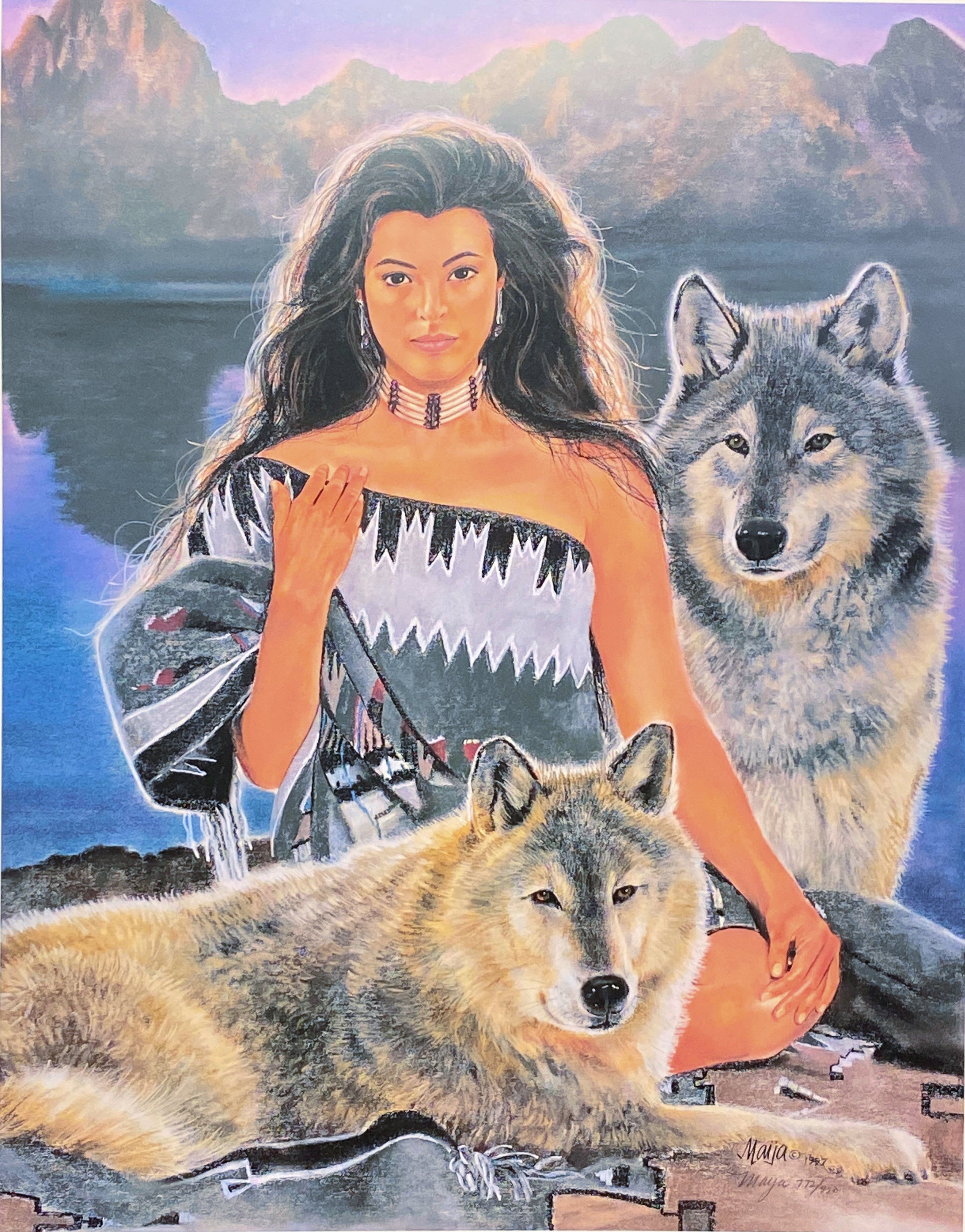 wolf art paintings